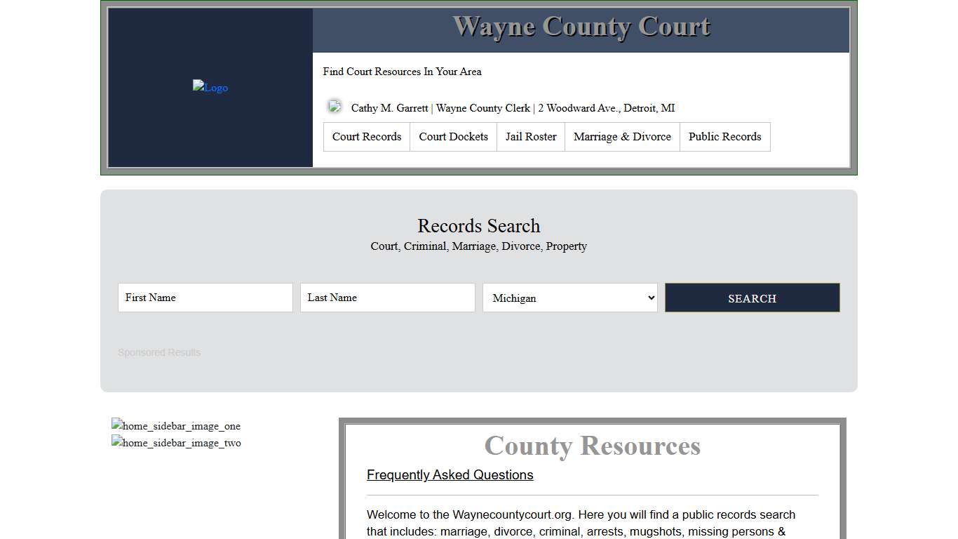 Wayne County Court | Records Search